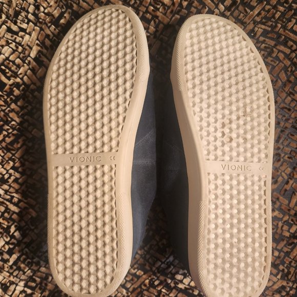 Vionic 'Jean' Suede Slip On Sz8.5 W Navy Blue - Picture 5 of 5